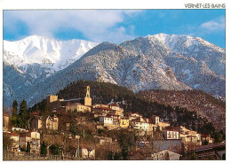 66 - Vernet Les Bains - Vue Générale - Le Vieux Vernet Niché Sur Les Flancs Du Canigou - CPM - Voir Scans Recto-Verso - Autres & Non Classés