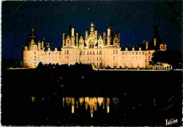 41 - Chambord - Le Château Illuminé Et Son Reflet Dans Le Cosson - Vue De Nuit - CPM - Voir Scans Recto-Verso - Chambord