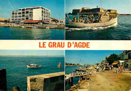 34 - Le Grau D'Agde - Multivues - Bateaux - Automobiles - DS - CPM - Voir Scans Recto-Verso - Agde