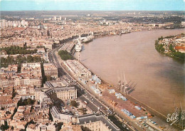 33 - Bordeaux - Vue Générale Du Port Sur La Garonne, La Place De La Bourse Et Les Quais. - Vue Aérienne - Flamme Postale - Bordeaux