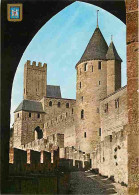 11 - Carcassonne - La Cité Médiévale - Le Château, La Tour De La Justice Et L'avant-Porte D'Aude - Carte Neuve - CPM - V - Carcassonne
