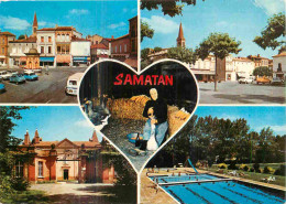 32 - Samatan - Multivues - Piscine - Automobiles - CPM - Voir Scans Recto-Verso - Autres & Non Classés