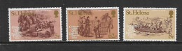 SAINTE-HELENE 1980 VISITE DE L'IMPERATRICE EUGENIE-BATEAUX  YVERT N°323/325 NEUF MNH** - Bateaux