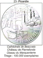 Pièce 10 Euros Argent 2011 Région Picardie - Verzamelingen