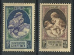 FRANCE - 1939, PROPAGANDA IN FAVOUR OF NATALITE STAMPS COMPLETE SET OF 2, UMM (**). - Ongebruikt