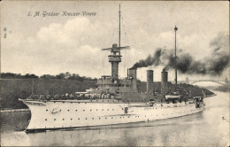CPA Deutsches Kriegsschiff, SMS Vineta, Großer Kreuzer - Autres & Non Classés