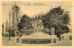 Postcard Belgium Gent Saint Bavon Church - Gent