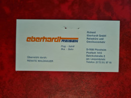 Carte De Visite EBERHARDT REISEN PFORZHEIM RENATE WALDHAUER REISEBURO - Visitenkarten