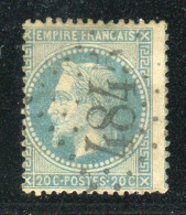 Rare N° 29 - Cachet GC 4845 Du Bureau Supplémentaire De Calenzana ( Corse ) - 1863-1870 Napoléon III Lauré