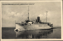CPA Dampfer Hansestadt Danzig, Seemotorschnellschiff, Seedienstes Ostpreußen, Norddeutscher Lloyd - Autres & Non Classés