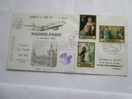 1er Vol Postal Airbus A300 B2 Madrid Paris 11/11/75 - Vliegtuigen