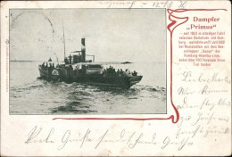 Passepartout CPA Dampfer Primus, Fahrt Zwischen Buxtehude Und Hamburg, 21. Juli 1902 Verunglückt - Autres & Non Classés