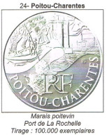 Pièce 10 Euros Argent 2011 Région Poitou Charentes - Sammlungen