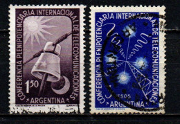 ARGENTINA - 1954 - CONFERENZA SULLE TELECOMUNICAZIONI A BUENO AIRES - USATI - Used Stamps