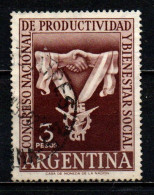 ARGENTINA - 1955 - PRODUZIONE NAZIONALE E BENSSERE SOCIALE - USATO - Usados