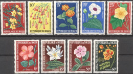 Niger 1965, Flowers, 9val - Other & Unclassified