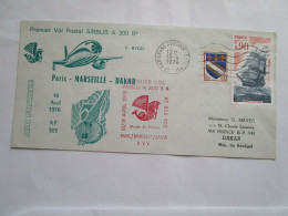 1er Vol Postal Airbus A300 B4 Paris Marseille Dakar 18/4/76 - Vliegtuigen