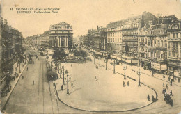 Postcard Belgium Bruxelles Brouckere Place - Altri & Non Classificati