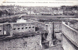 29  - CONCARNEAU -  Fortifications De La Ville Close - Le Chemin De Ronde - Panorama Des Quais D'Aiguillon - Concarneau