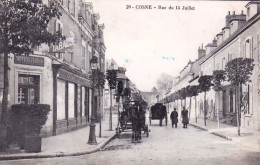 58 - Nievre - COSNE SUR LOIRE - Rue Du 14 Juillet ( Tabac, Attelage ) - Cosne Cours Sur Loire