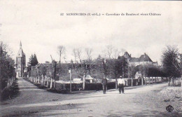 28 - Eure Et Loir -  SENONCHES - Carrefour De Routes Et Vieux Chateau - Autres & Non Classés