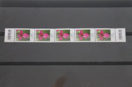 Deutschland; Freimarke Blumen; 5er-Streifen; 110 C. Wildgladiole; ZN 195; MiNr. 3471; MNH - Roller Precancels