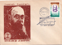 A24796 -  Writer Nicolae Iorga 100 Years Since The Anniversary, Cover Romania 1971 - Schrijvers