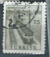 TURQUIE - Obl - 1960 - YT N° 1437A - Train Electrique - Other & Unclassified