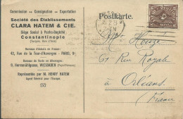 ALLEMAGNE CARTE 30M AFFR. MECANIQUE WIESSBADEN POUR ORLEANS ( LOIRET )  DE 1923   LETTRE COVER - Lettres & Documents