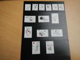 Série De 14 Timbres Autoadhésifs Oblitérés France N°355 à 368, Année 2009 - Used Stamps
