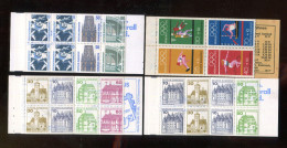 "BUNDESREPUBLIK DEUTSCHLAND" Partie Mit 4 Markenheftchen Incl. Olympiade-MH ** (R2119) - 1971-2000