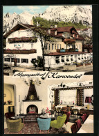 AK Mittenwald, Alpengasthof Karwendel, Partenkirchner Strasse 17  - Mittenwald