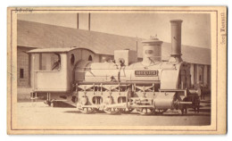 Fotografie österreichische Eisenbahn, Lokomotivfabrik Floridsdorf, Lokomotive Obernitz, Dampflok  - Trains