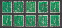 JAPAN:  1976  HANIWA  -  50 Y. USED  STAMPS  -  REP. 10  EXEMPLARY  - YV./ TELL. 1177 - Oblitérés