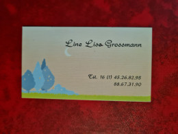 Carte De Visite LINE LISA GROSSMANN - Visitekaartjes