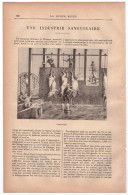 1888 - Une Industrie Sanguinaire - Boucherie - Abattoir - Article De 3 P Et 3 Gravures - Autres & Non Classés