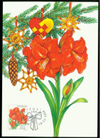 Mk Sweden Maximum Card 1998 MiNr 2086 | Christmas. Flowers. Amaryllis #max-0156 - Cartoline Maximum