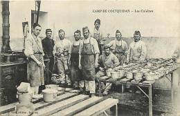 56 - Camp De Coetquidan - Les Cuisiniers - Animée - Militaria - CPA - Voir Scans Recto-Verso - Guer Coetquidan