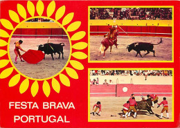 Corrida - Portugal - Festa Brava - Multivues - Chevaux - Carte Neuve - CPM - Voir Scans Recto-Verso - Corrida