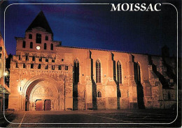 82 - Moissac - Abbatiale Saint-Pierre - Vue De Nuit - Carte Neuve - CPM - Voir Scans Recto-Verso - Moissac