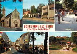 52 - Bourbonne Les Bains - Multivues - Automobiles - Pétanque - Mini Golf - CPM - Voir Scans Recto-Verso - Bourbonne Les Bains
