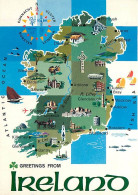Irlande - Carte Géographique - Ireland - CPM - Voir Scans Recto-Verso - Other