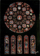 28 - Chartres - Intérieur De La Cathédrale Notre Dame - Vitraux Religieux - La Rose Sud - CPM - Voir Scans Recto-Verso - Chartres