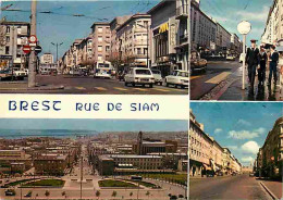 29 - Brest - La Rue De Siam - Multivues - Automobiles - Marins - Voir Scans Recto Verso  - Brest