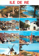 17 - Ile De Ré - Multivues - Scènes De Plage - Bateaux - Carte Neuve - CPM - Voir Scans Recto-Verso - Ile De Ré