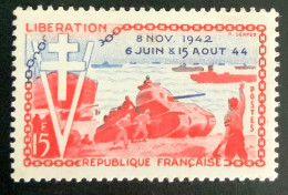 1954 FRANCE N 983 - LIBERATION 8 NOV. 1942  6 JUIN  ET 15 AOÛT 19E4 - NEUF** - Unused Stamps