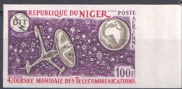 Niger 1972, World Telecommunications Day, 1val IMPERFORATED - Niger (1960-...)