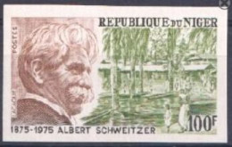 Niger 1975, Nobelprize, Schweitzer, 1val IMPERFORATED - Niger (1960-...)