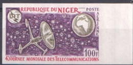 Niger 1972, World Telecommunications Day, 1val IMPERFORATED - Télécom