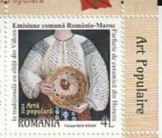 Roumanie. 2 Timbres De  2024. Emission Commune Maroc Roumanie. Costumes Traditionnels. Folklore. - Ungebraucht